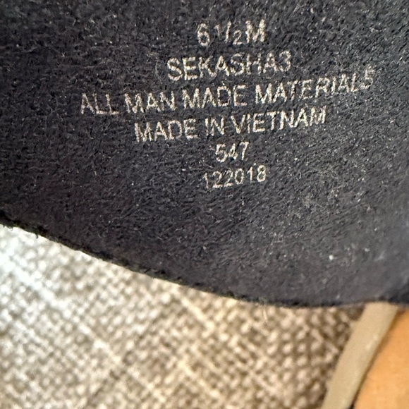 Easy Spirit Navy Blue Strappy Wedge Sandals Size 6.5M Comfort Shoes - Picture 7 of 7